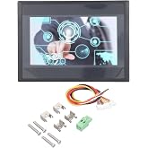 Hyuduo PLC HMI Display Panel 7 Inch TFT LCD with 12 Inputs 8 Outputs for FX3U 20 40 48MRT Simple Installation ARM9 Processor Grade IP65