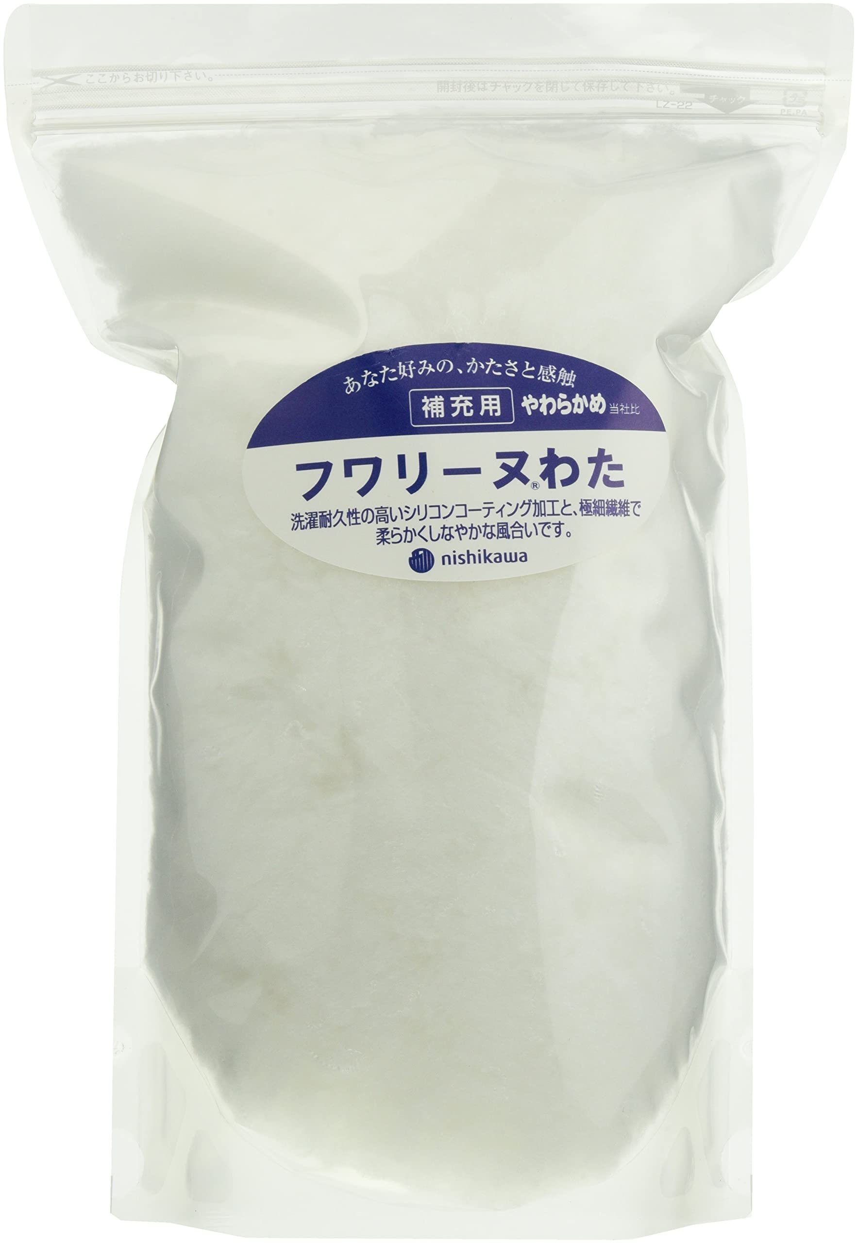 nishikawa 【 西川 】 わた枕 補充パック 100g 詰めもの 100g フワリーヌわた ファインスムーズ用 ホワイト EKA2489101M商品画像
