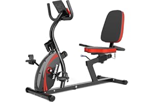 VANSWE Recumbent Exercise Bike for Adults Seniors - Recumbent Bikes for Home with Magnetic Resistance, Bluetooth and App Connectivity, Pulse Sensor
