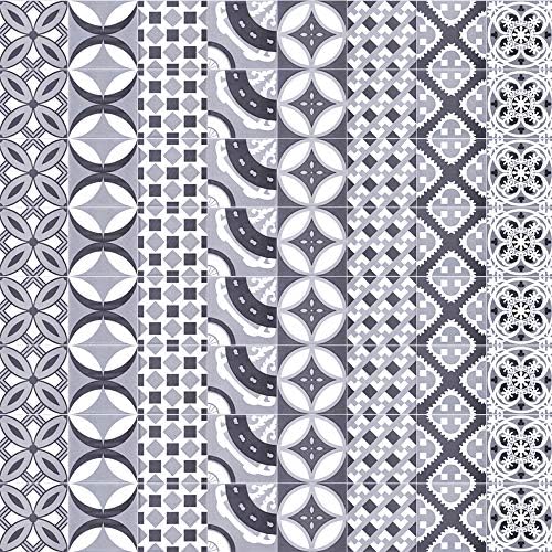 Pag Creative Home Décor Self-Adhesive PVC Tile-Like Sticker for Living Room Kitchen Bathroom Wall Floor Decorative Decals 20cmx5m (7.87 x 196.85 inches) (WTS003)