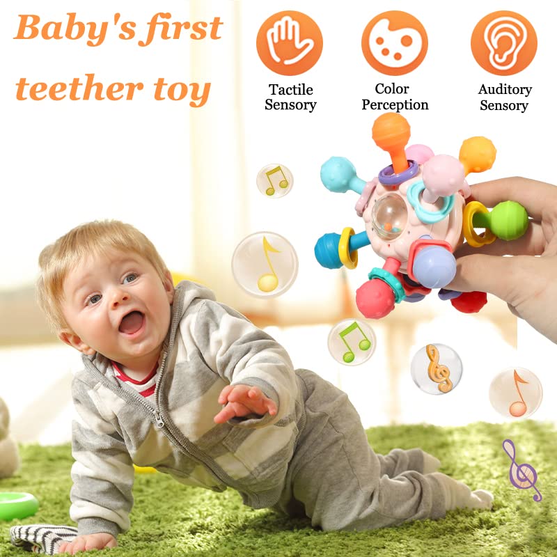 Kabeila Baby Teething Toys Sensory Teether Toys for Babies 06 Months