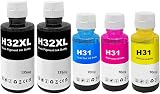 SHUOLEI 31 32XL Ink Bottles Multipack Compatible with HP Smart Tank Printers view 1