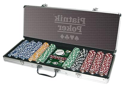 Piatnik 790492 - Pro Poker Alukoffer 500 High Gloss Chips