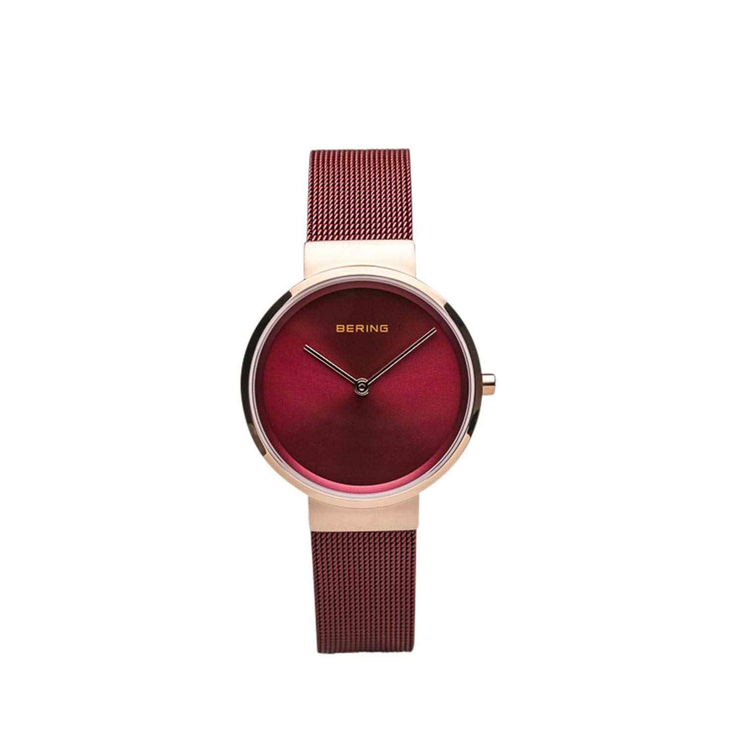 BERING Women Analog Quartz Classic Collection Watch with stainless steel Strap and Sapphire Crystal 14531-363, Red/Rose Gold, 31 mm — image 1