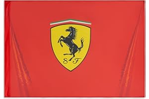 Scuderia Ferrari Flag with Large Scudetto shield logo - Red - One Size