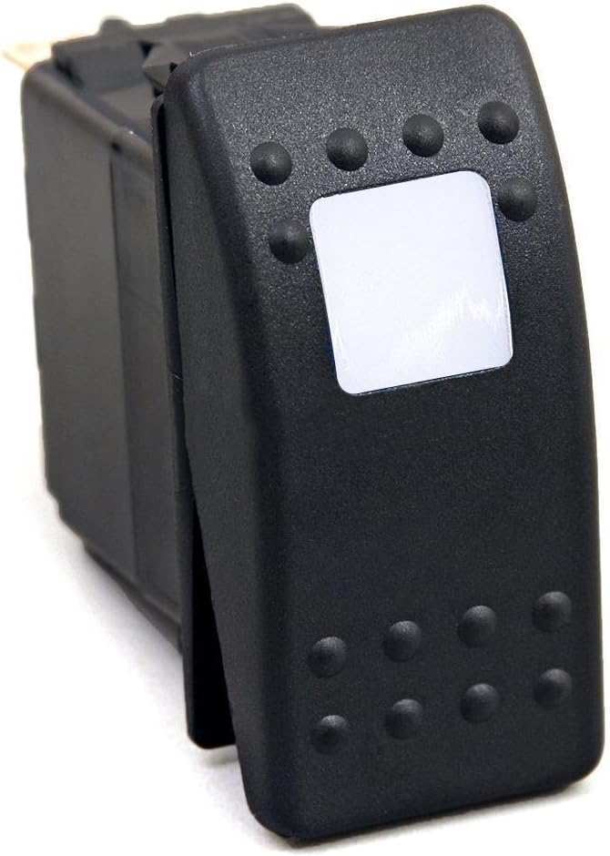 MKING 12v 20 Amp Waterproof LED On/Off Boat Marine Rocker Switch with Light (5 x Blue/Color/Red/Green/Orange/White LED) (3/5 Pin) : Sports & Outdoors