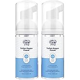 Squatty Potty Toilet Tissue Paper Foam Instant Wet Wipe Alternative - 2 Pack, 50 ml, 1.69 Fl Oz