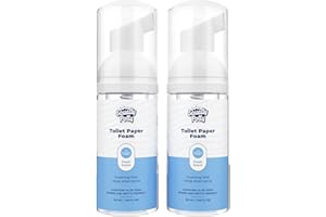Squatty Potty Toilet Tissue Paper Foam Instant Wet Wipe Alternative - 2 Pack, 50 ml, 1.69 Fl Oz