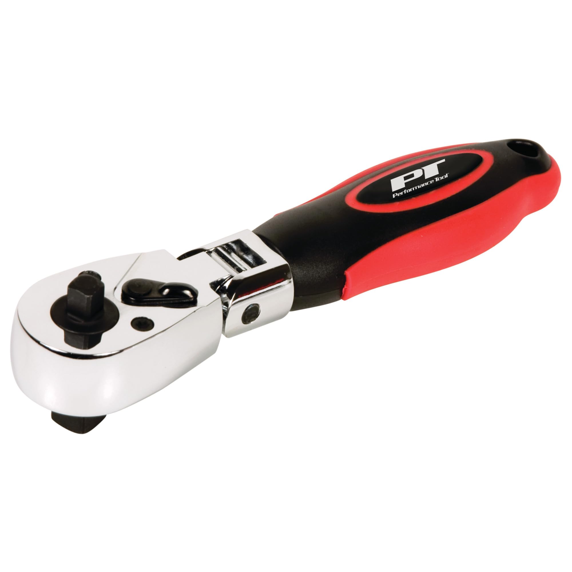 PERFORMANCE TOOL W9116 1/4-Inch and 3/8-Inch Dual Drive Flex Head Stubby Ratchet