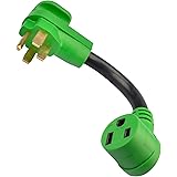RVMATE Welder Adapter Cord 50 Amp to 50 Amp, NEMA 14-50P to 6-50R Electrical RV Converter, 12 Inch