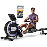 EvoSpark Rowing Machine, Magnetic Rowing Machines for Home Use with App Supported, 16/32 Levels Resistance Row Machine, 350 L