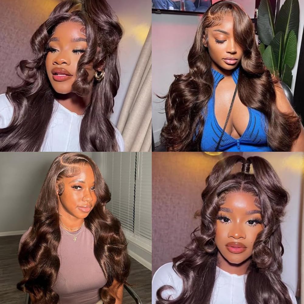Condition photo showing New/Like New for vinmdonm #4 brown human hair bundle chocolate brown body wave bundles 12 14 16 inch 100% unprocessed