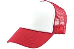 NYFASHION101 Blank Mesh Adjustable Snapback Cotton 6-Panel Trucker Hat Cap