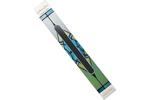 YEZHET Stained Glass Instant Lead Lines - Gallery Glass Lead Lines 140ft, 1/8" Thick, Black