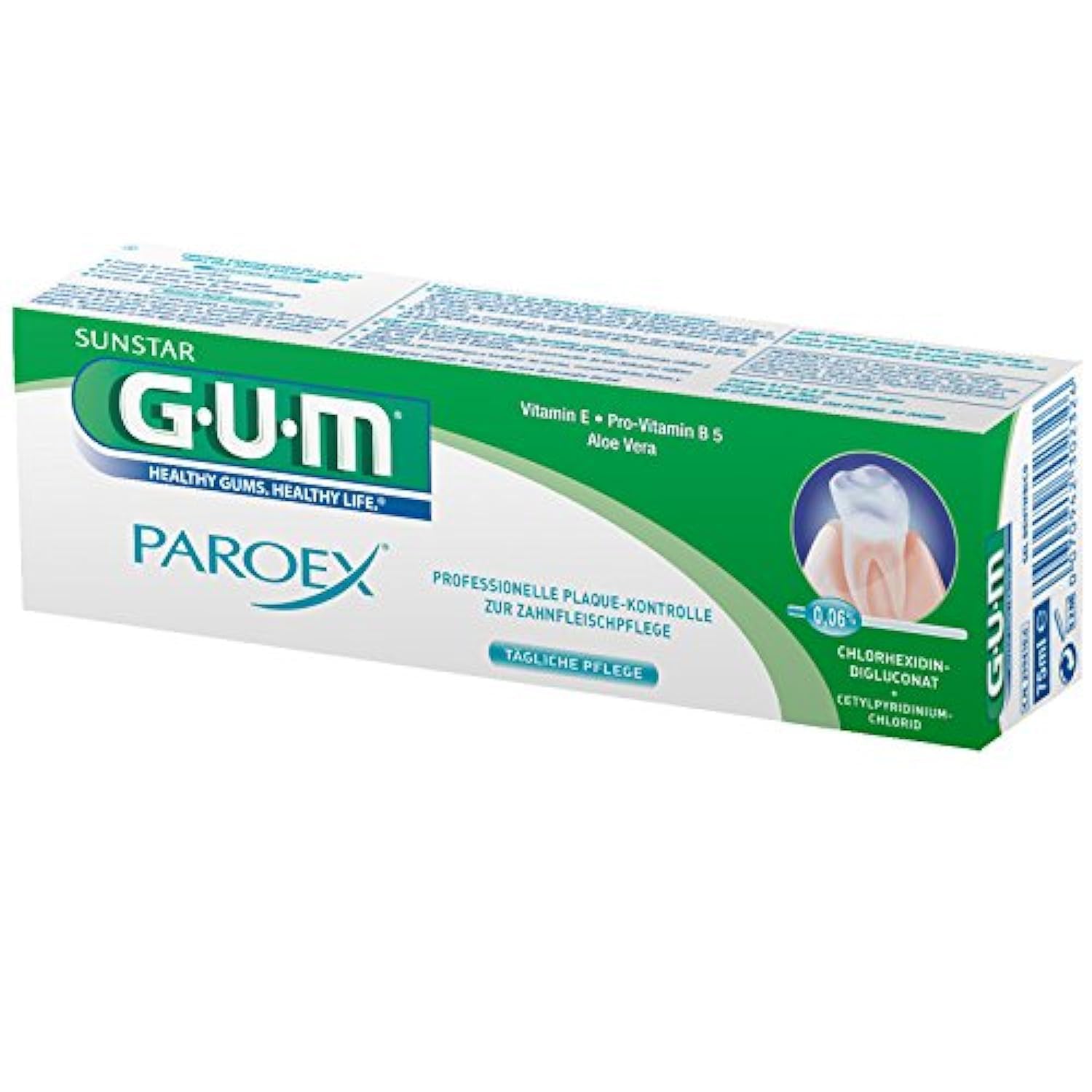 GUM Paroex Gel Toothpaste 0,06% 75ml, Pack of 6 (6X 75ml)