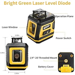 360° Laser-Level-with-Tripod Self-Leveling, Green