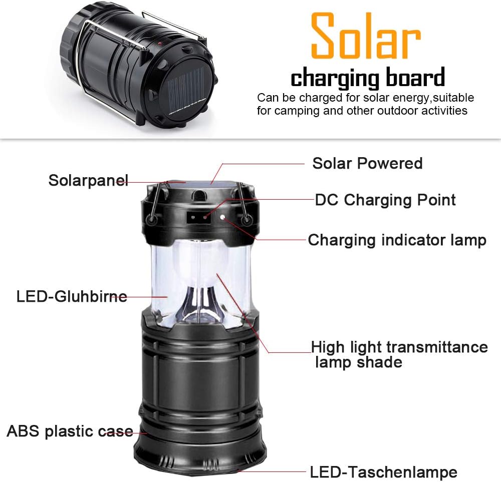 linterna led acampada lampara de