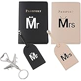 Passport Wallets Travel Holder Set,Honeymoon Gift, Slim Passport Case Covers and Organizer Slots Couple,Wedding Bridal Shower GiftWallets Travel Holder Set