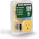 PLUGTUL Refrigerator Surge Protector, Voltage Regulator for Refrigerator, TV, PC, Home Appliance, Adjustable Voltage Protector, 1800W 120V 15A, ETL Listed