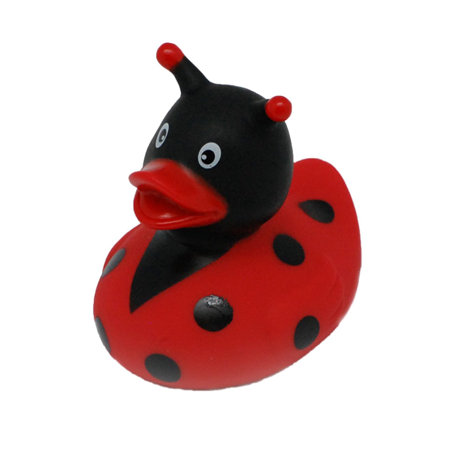 Lilalu 8 x 8 cm/50 g Collector and Baby Ladybug Rubber Duck Bath Toy