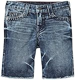True Religion Geno Cut Off Single End Short, Baja Blue