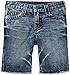 True Religion Geno Cut Off Single End Short, Baja Blue