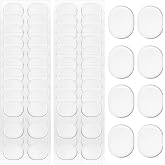 60 Pieces Clear Silicone Drum Dampeners Gel Pads for Tone Control | Drum Mufflers, Dampening Rings, Moongel Style, Reusable, Fits Snare Bass Tom Cymbals