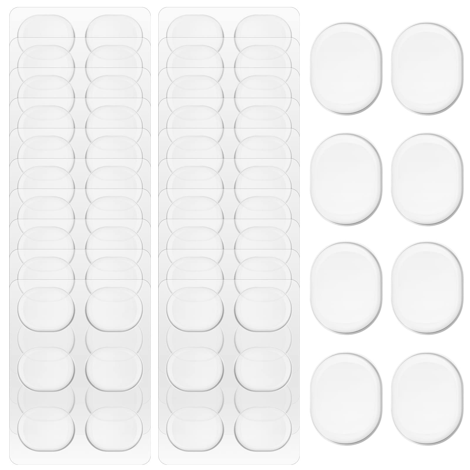 Photo 1 of Yeshone 60 Pieces Drum Dampeners Gel Pads Silicone Soft Moon Gels for Drums Cymbals Tone Control Accessories