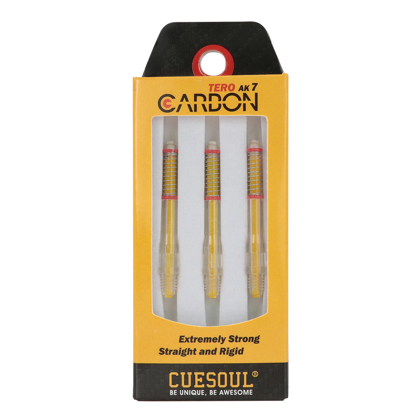 CUESOUL TERO AK7 Carbon Dart Shafts/Stem Built-in Spring Telescopic,Set of 3 pcs