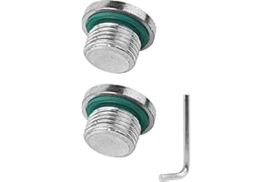 Zorqon 2Pcs Plug Screw Replace for 06237-5J4-010, 9 Speed Transmission Drain Plug Bolt Compatible with Honda Pilot Passport Odyssey Ridgeline MDX TLX 2016-2025, with L Wrench