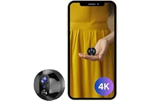 KINETCAM Hidden Camera - WiFi Spy Camera,4K HD - Wireless Mini Camera, APP Control, AI Motion Dectection, SD Card & Cloud Storage, Auto Night Vision, Small Camera,Nanny Cam Hidden Camera