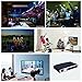 Mini Projector(2018 Upgraded+80％lumens) MOTOU DLP Portable LED Projector HD 8400mAh Rechargeable Battery Supports Smart Phone Android Multimedia Outdoor for Party/Business/Home