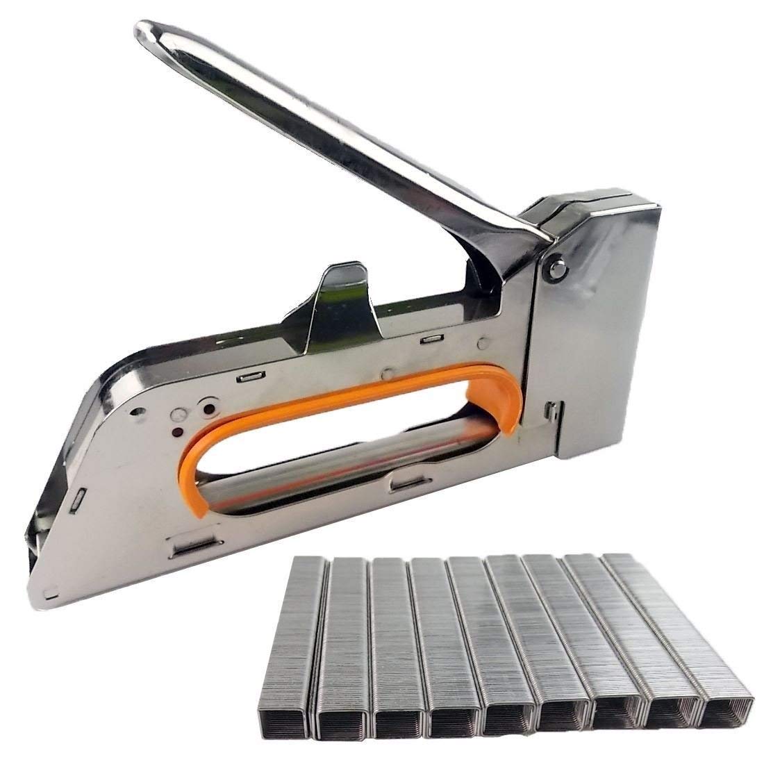WSS - 4/6/8mm Steel Staple Gun Tacker Upholstery Stapler DIY with Free 2500 Staples