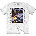 Prince Men's Purple Rain Album Slim Fit T-Shirt Large White