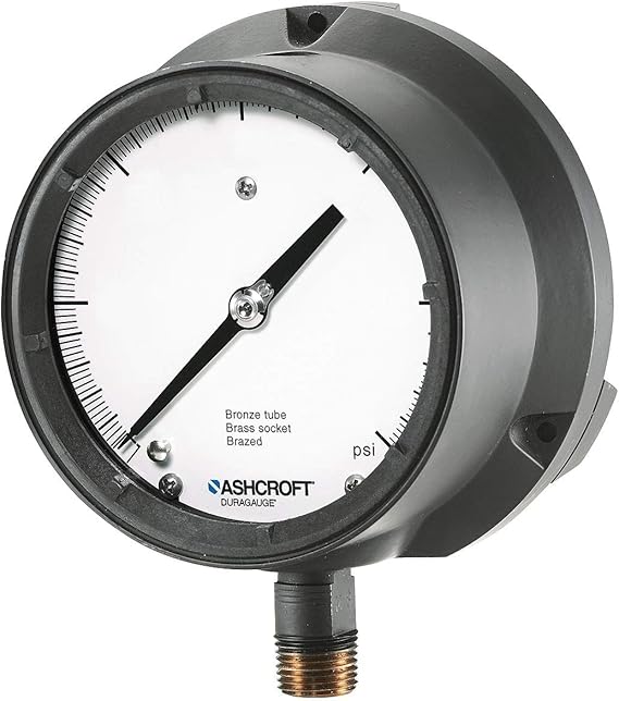 Ashcroft 41/2" General Purpose Pressure Gauge, 0 to 200
