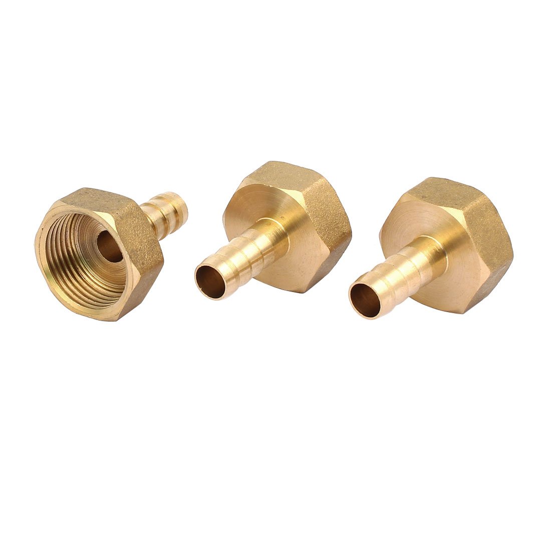 Sourcingmap 3/4BSP Female Thread 10mm Hose Barb Tube Fitting Coupler Connector Adapter 3pcs
