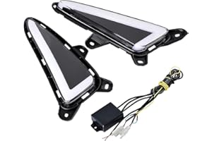 ASTRA DEPOT Car Flashing Compatible with Toyota CHR C-HR 2017 2018 2019 LED DRL Daytime Running Light Daylight Fog Lamps Yellow Turn Signal Light Car Styling