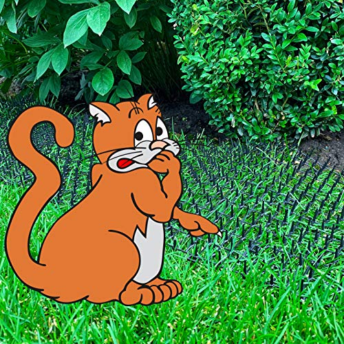 Mood Lab Cat Scat Spike Mat - 6.5 ft Roll - Anti-Cat and Pet Prickle Strip with 8 Garden Staples - Thumbnail 2