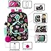 Girl's 6 in 1 Backpack Set With Lunch Bag, Pencil Case, Bottle, Keychain, Clip (Emoji)