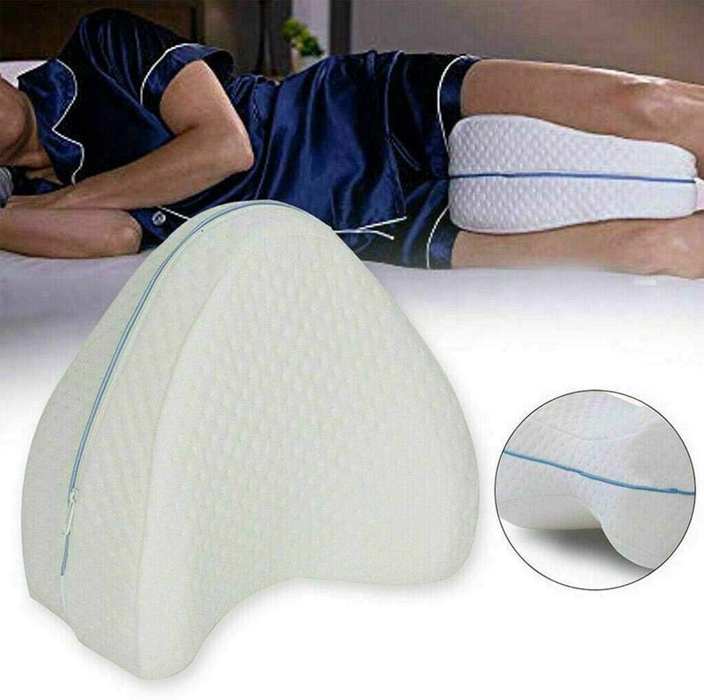 Moradiya Fresh Memory Foam Knee Pillow Orthopedic Leg Pillow Designed for Side Sleepers,Leg,Pregnancy,Back, Hip Pain Relief-Comfortable Pillow (White)