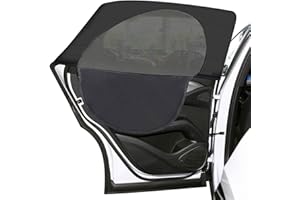 2 pcs Car Window Shade, Zipper Breathable Mesh Car Window Cover,Highly Elastic Car Camping Car Sun Shade for Blocks UV Rays,C