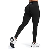 JOYSPELS Workout Leggings for Women V-Back Scrunch Booty Lifting Non See Through High Waist Gym Leggings No Front Seam Pants