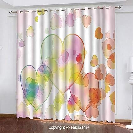 Amazon Com Blackout Curtains Set Room Darkening Drapes Abstract