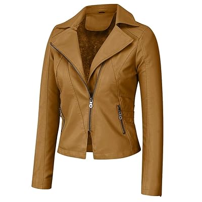 Abrigo corto de piel sintética de moda para mujer Honduras Ubuy