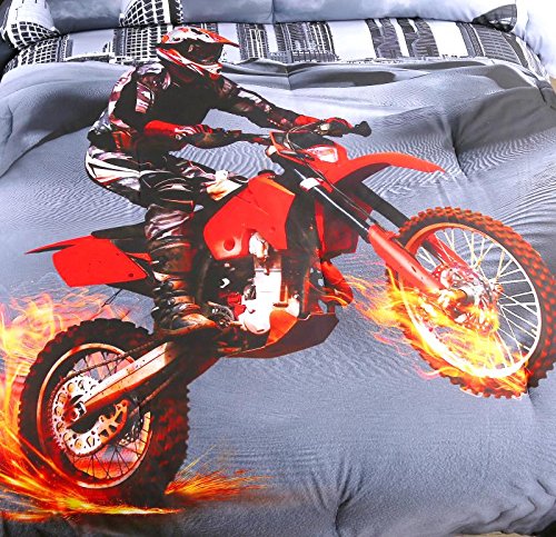Amor Amore 3d Racing Motorcycle Motocross Bedding Dirt Bike