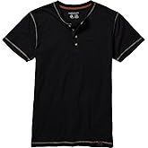 Legendary Whitetails Mens Maverick Slub Henley Short Sleeve Shirt