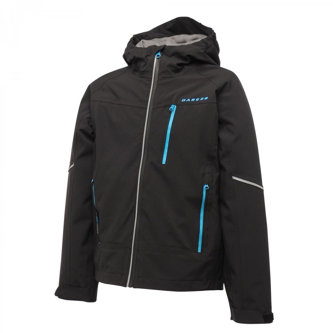 Dare 2b Kids Absorb Waterproof Jacket - Black, 34 Inch