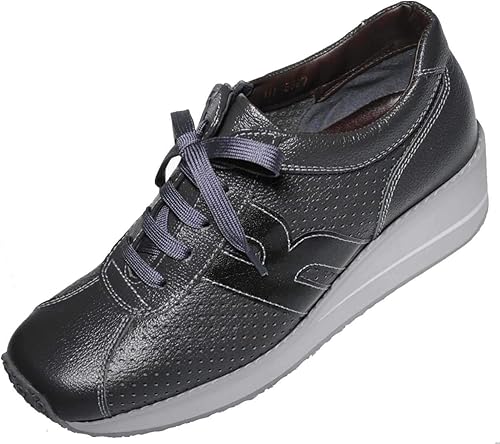 Amazon Vita Nova 6967 ヴィタノバ ダークグレー 21 5cm 24 5cm Eee レザーシューズ レディース レースアップ 牛革 ファスナー 牛革 厚底 Vita Nova ビタノバ レースアップ