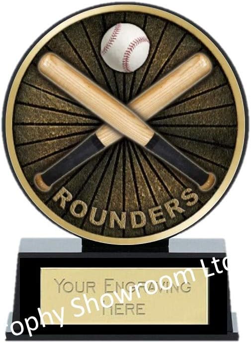 Rounders Trophy Award 120mm Free Engraving (PGS315) gw