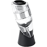 D&Slifei Wine Aerator Pourer and Decanter with Unique Aeration Device Quickly Enhances Wine Flavors with Smoother Finish,Best Gifts for Wine Lovers and Sommeliers.(Silvery)